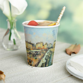 ポンヌフ、午後、サンライトカミーユピサロ 紙コップ