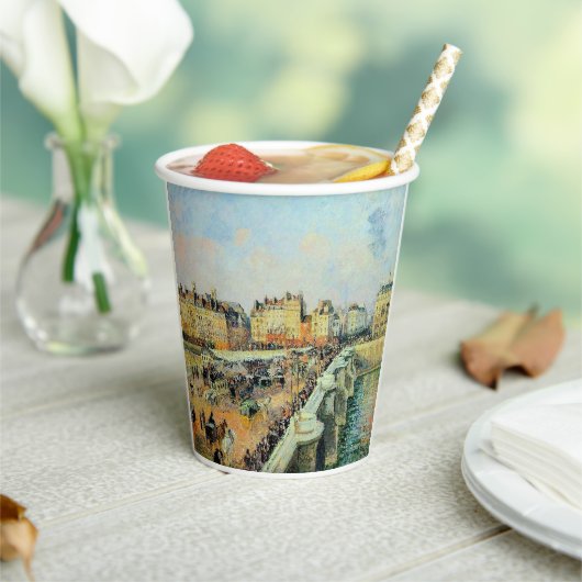 ポンヌフ、午後、サンライトカミーユピサロ 紙コップ (インサイチュ)