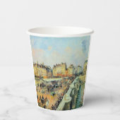 ポンヌフ、午後、サンライトカミーユピサロ 紙コップ (裏面)