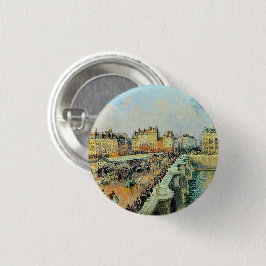 ポンヌフ、午後、サンライトカミーユピサロ 缶バッジ