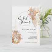 ポンパスグラスアーチ型フレームベビーシャワー招待状 (スタンド正面)