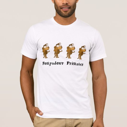 ポンパドゥールの霊長目のTシャツ Tシャツ (正面)
