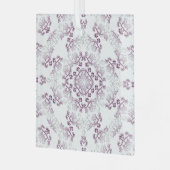 ポンパドゥールパープルフローリッシュガラスオーナメント ガラスオーナメント (正面左)