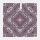 ポンパドゥールパープル2フローリッシュガラスオーナメント ガラスオーナメント (裏面)