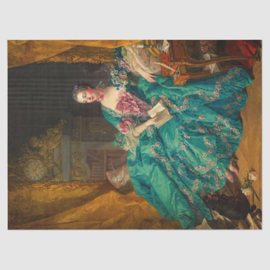 ポンパドゥールマダムバイフランソワスブーシェ 薄葉紙 (正面)