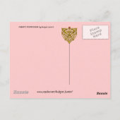 ポンパドールエレガント美しいファッション ポストカード (裏面)