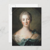 ポンパドール夫人1748 ポストカード (正面/裏面)
