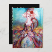 ポンパドール夫人 インビテーションポストカード (正面/裏面)