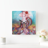 ポンパドール夫人 スクエア壁時計 (ホーム)