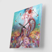 ポンパドール夫人 スクエア壁時計 (傾斜)