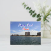 ポンパノビーチフロリダポストカード ポストカード (スタンド正面)