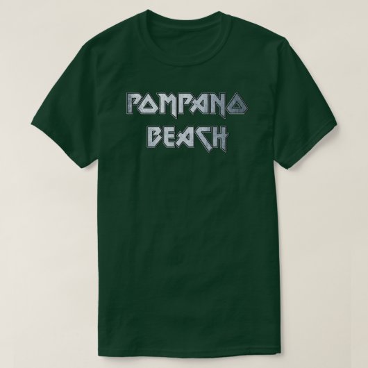 ポンパノビーチ フロリダ州 Tシャツ (デザイン正面)
