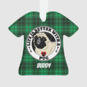 ポンパーソナライズされたグの方が食い物だ オーナメント (正面)