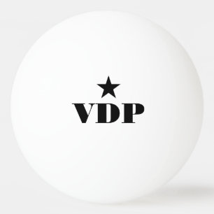 ポンパーソナライズされた玉のモノグラム 卓球ボール