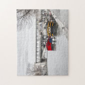 ポンビル近くのハウスボート係留 – パリ ジグソーパズル (縦)