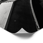 ポンピドゥセンターブラック&ホワイトファインアート写真 ポスター (角)