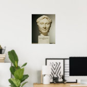 ポンピーの胸像（紀元前106-48年）紀元前60年（大理石） ポスター (ホームオフィス)