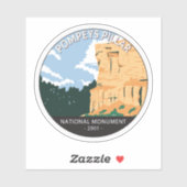 ポンピーズピラーナショナルモニュメントモンタナヴィンテージ シール (シート)