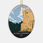 ポンピーズピラーナショナルモニュメントモンタナヴィンテージ セラミックオーナメント (右)