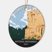 ポンピーズピラーナショナルモニュメントモンタナヴィンテージ セラミックオーナメント (左)