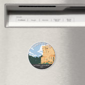 ポンピーズピラーナショナルモニュメントモンタナヴィンテージ マグネット (インサイチュ (食洗機))