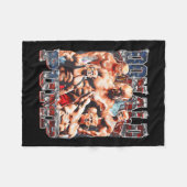 ポンプでアメリカを再び強くするトランプ2024 フリースブランケット (正面(横))