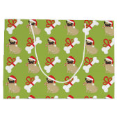 ポンプとボーン ラージペーパーバッグ (裏面)