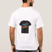 ポンプを追う Tシャツ (裏面)