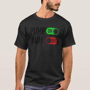 ポンプオン痛みオフデジタルスイッチフィットネストレーニングMo Tシャツ