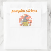 ポンプキンステッカーの日 長方形シール (バッグ)