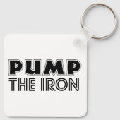 ポンプザ鉄ポンプカバージムトレーニングキーチェーン キーホルダー (裏面)