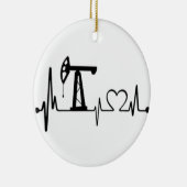 ポンプジャックの心拍 セラミックオーナメント (右)