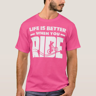 ポンプトラック自転車チェーンリングや輪マウンテンバイクBmx St Tシャツ