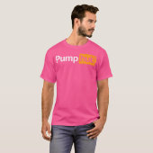 ポンプハブおもしろいボディビル重量挙げデザイン Tシャツ (正面フル)