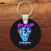 ポンプパピパワーリフティングボディビルフィットネスTraini キーホルダー (正面)