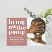 ポンプワンフォトの卒業パーティーにローズを 招待状 (スタンド正面)