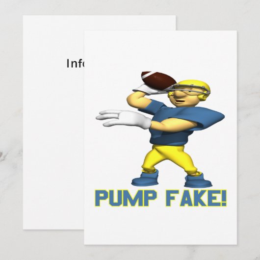 ポンプ偽造品 招待状 (正面/裏面)