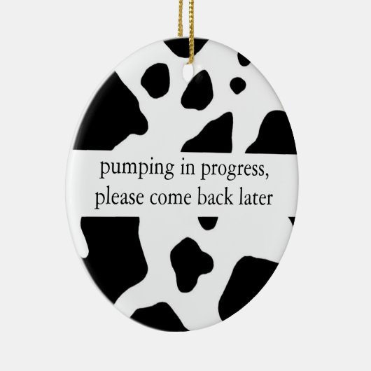 ポンプ進行中のドア・ハンガー セラミックオーナメント (右)