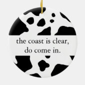 ポンプ進行中のドア・ハンガー セラミックオーナメント (裏面)