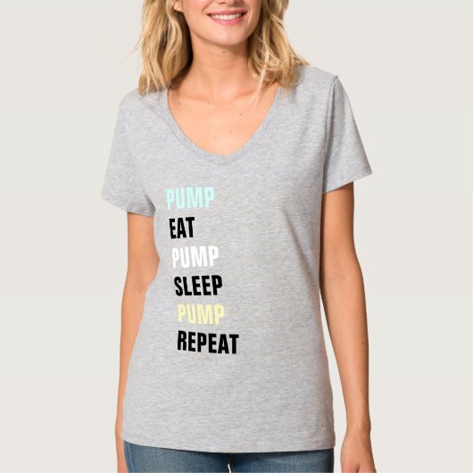 「ポンプ + リピート」Tシャツ Tシャツ (正面)