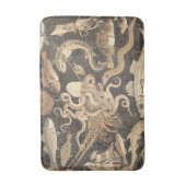 ポンペイから古代ローマの海洋生物モザイク バスマット (正面縦)