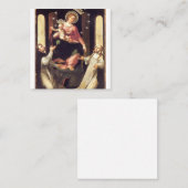 ポンペイで崇拝されたロザリオの我々の女性 スクエア名刺 (正面/裏面)
