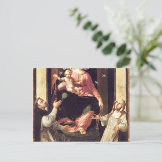 ポンペイで崇拝されたロザリオの我々の女性 ポストカード (スタンド正面)