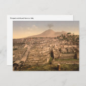 ポンペイと山ヴェシヴィウス，カンパニア，イタリア ポストカード (正面/裏面)