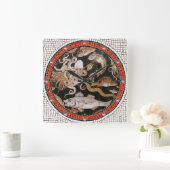 ポンペイのコレクション/海-海洋生物場面 スクエア壁時計 (ホーム)