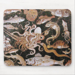 ポンペイのコレクション/海-海洋生物場面 マウスパッド