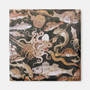ポンペイのコレクション/海-海洋生物場面 マグネット