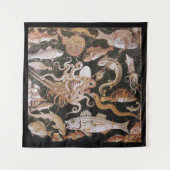 ポンペイのコレクション、海-航海のな海洋生物場面 タペストリー (正面(横))