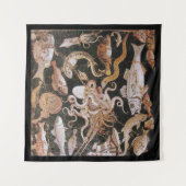 ポンペイのコレクション、海-航海のな海洋生物場面 タペストリー (正面)