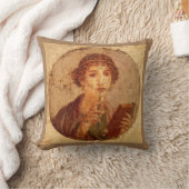 ポンペイのサッポのフレスコ クッション (ブランケット)